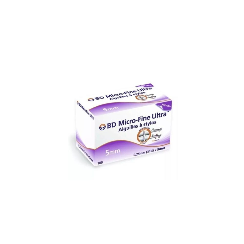 BD Micro-fine Ult Aiguille P Stylo Injection 0,25x5 mm Boîte de 100