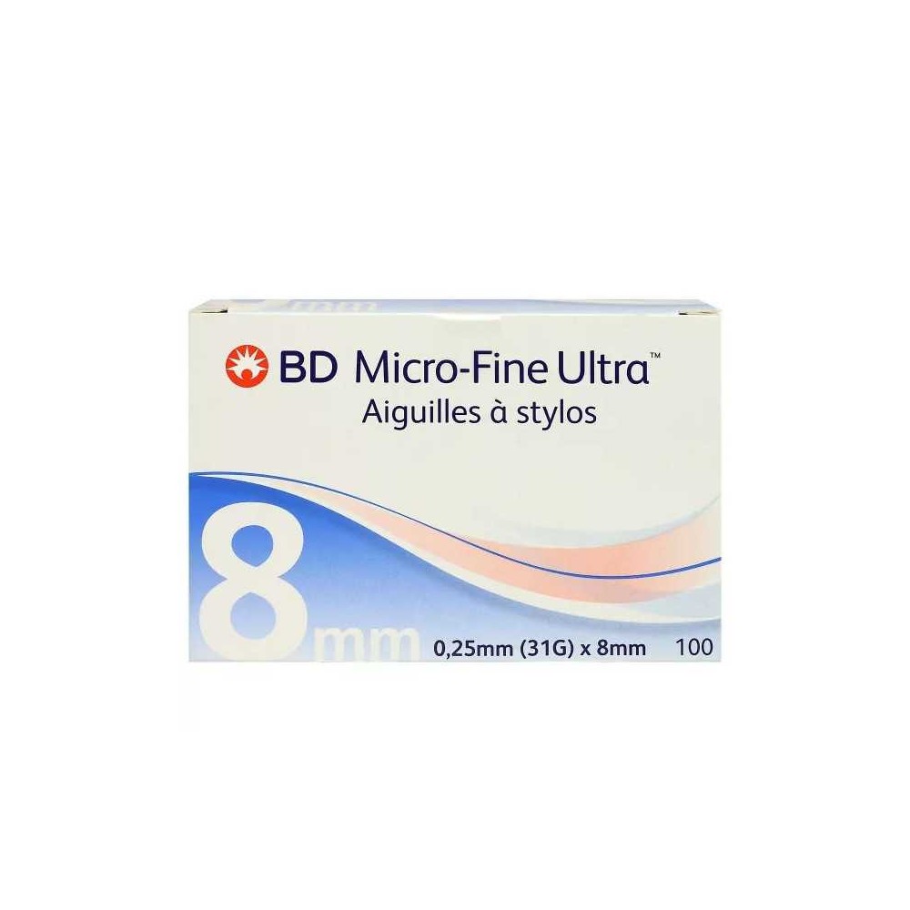BD Micro-fine Ult Aiguille P Stylo Injection 0,25 X 8 mm Boîte de 100