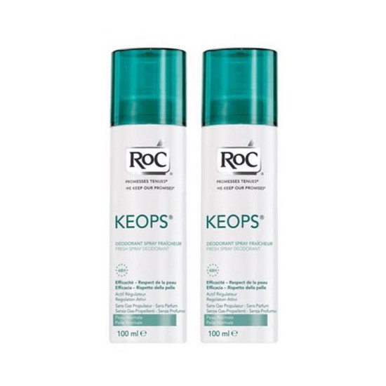 ROC KEOPS DEO SPRAY FRAICHEURS DUO 2X100ML