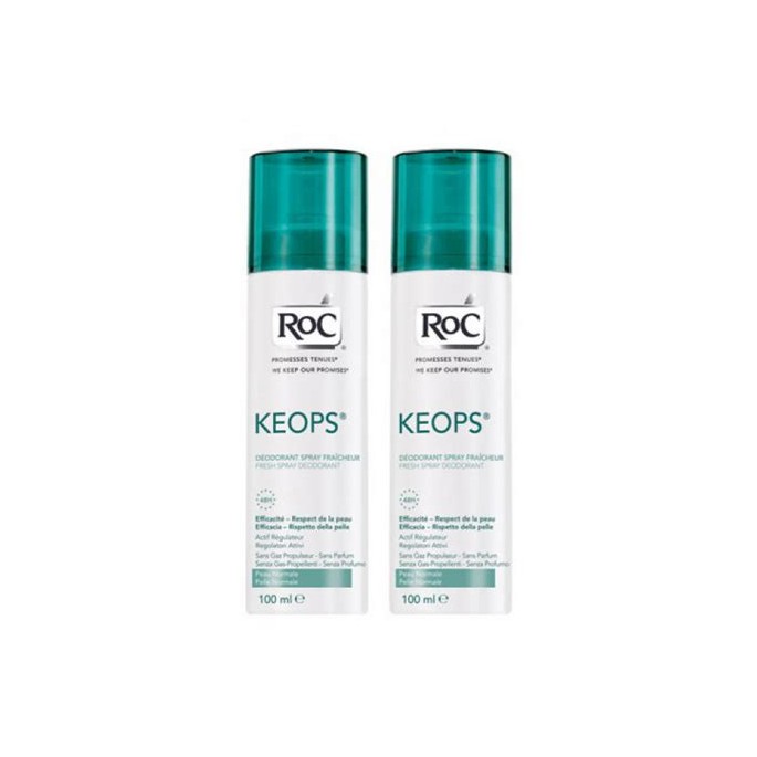RoC Keops Déodorant Spray Fraîcheur Duo 2x100 ml