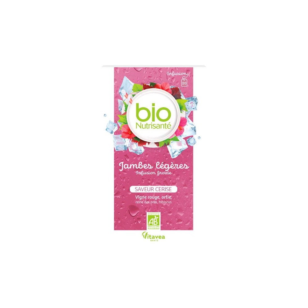Nutrisanté Tisane Bio Jambes Légères 20 Sachets