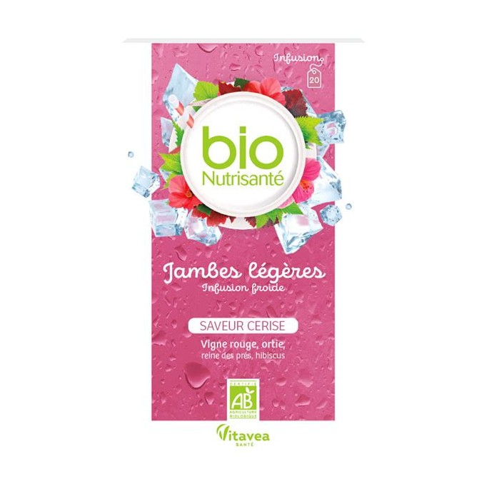 Nutrisanté Tisane Bio Jambes Légères 20 Sachets