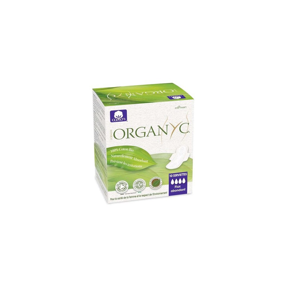 Organyc Serviettes Coton Super 100 Unités