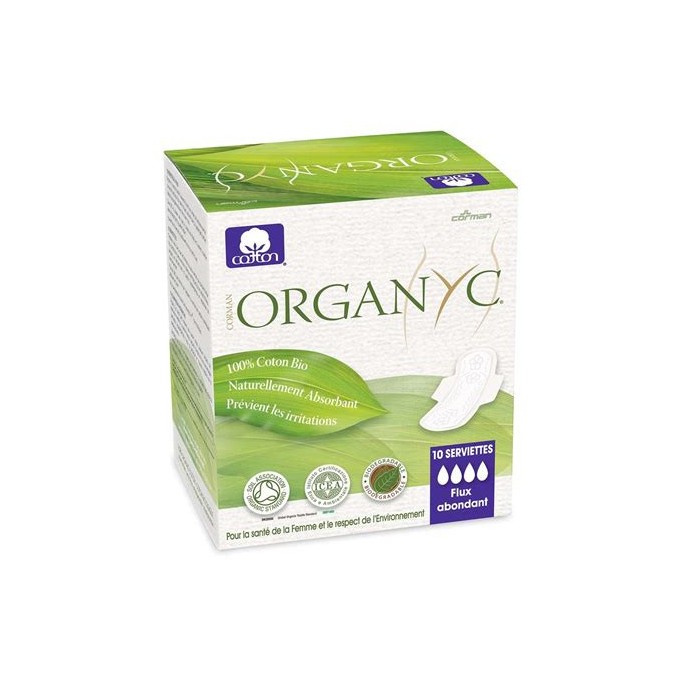 Organyc Serviettes Coton Super 100 Unités