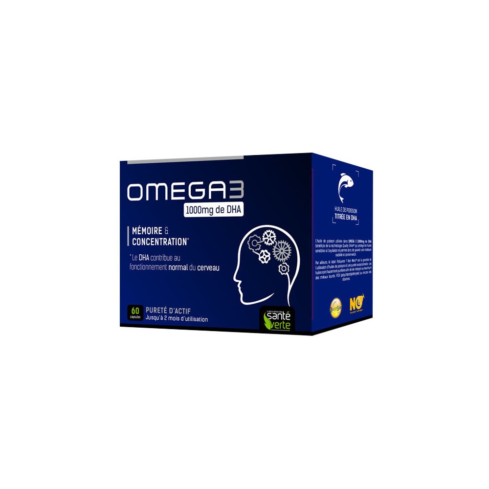 Santé Verte Omega 3 DHA Gélules 60