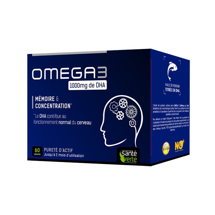 Santé Verte Omega 3 DHA Gélules 60