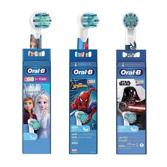 ORAL B KIDS SPIDERMAN/ STAR WARS BROSSETTES B/3