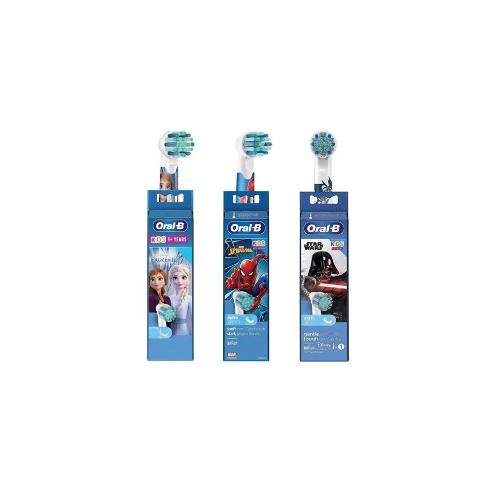 Oral-B Kids Brossettes Spiderman/star Wars Boîte de 3