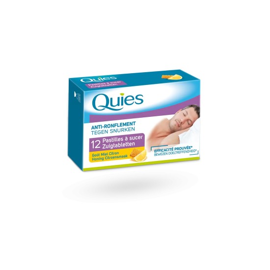 QUIES PASTILLES ANTI-RONFLEMT MIEL CITRON 12