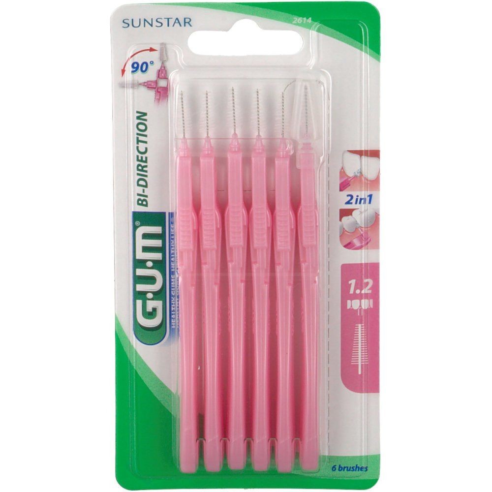 GUM Brossettes Interdentaires 1,2 mm 6 Unités