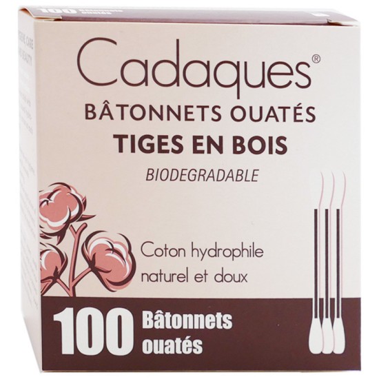 CADAQUES COTONS TIGES BOIS BOITE DE 100