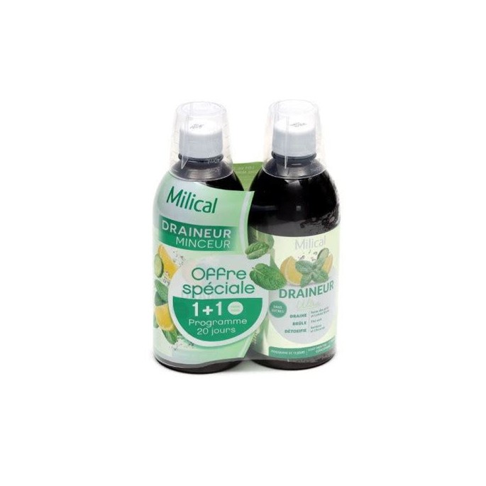 Milical Draineur Menthe Citron 500 ml