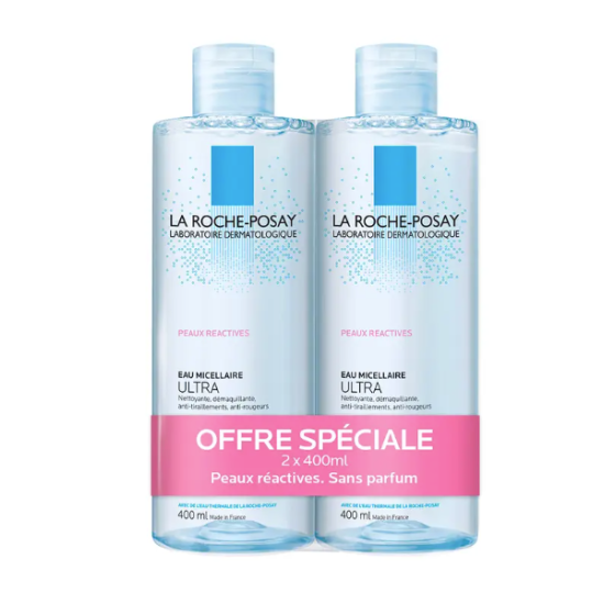 La Roche-Posay Toleriane Eau Micellaire Ultra 400 ml x2