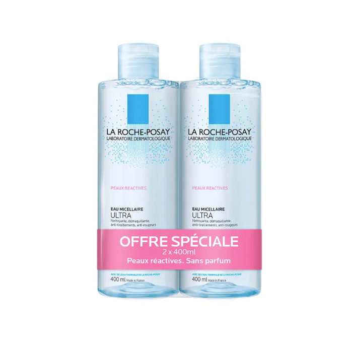 La Roche-Posay Toleriane Eau Micellaire Ultra 400 ml x2