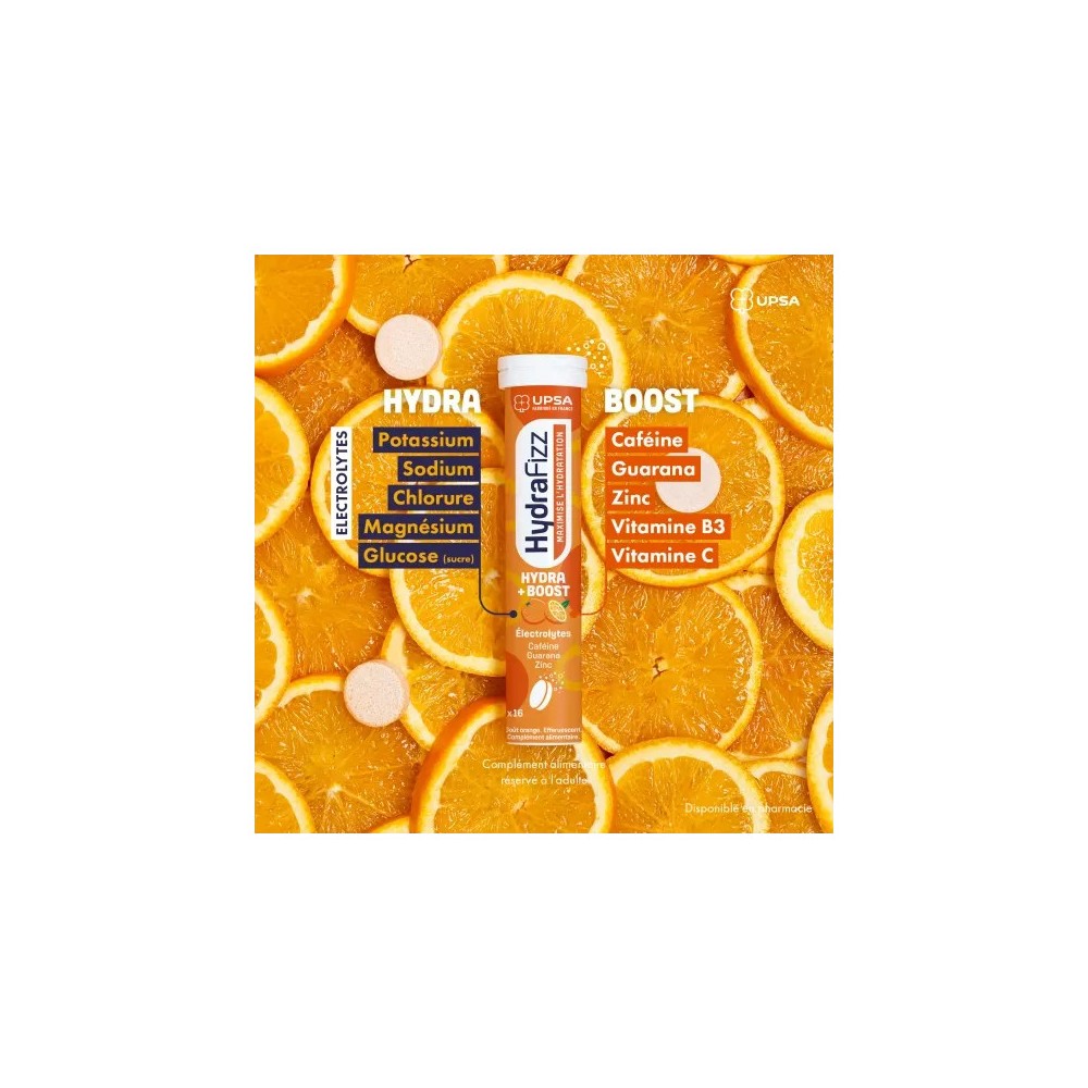 Hydrafizz Boost Orange Comprimés