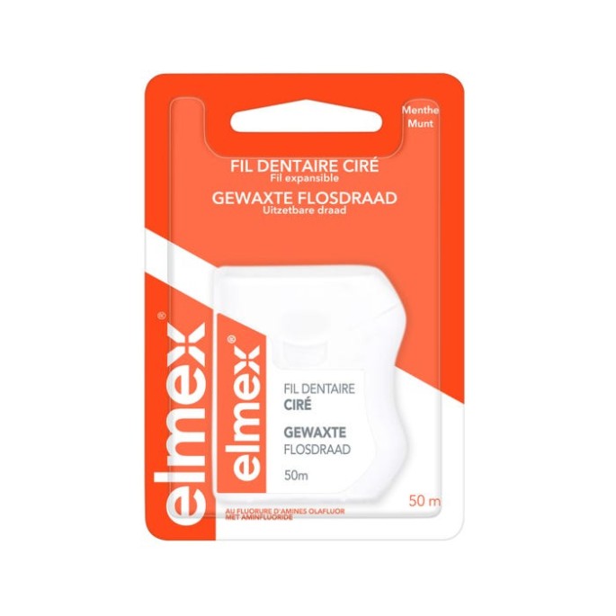 Elmex Fil Dentaire Ciré 50 M
