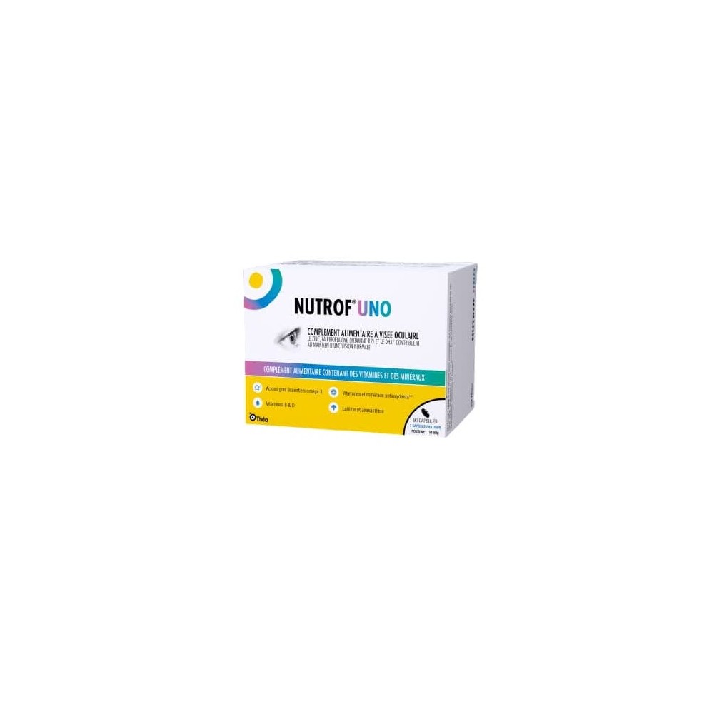 Laboratoires Théa Nutrof Uno Complément Alimentaire 90 Capsules