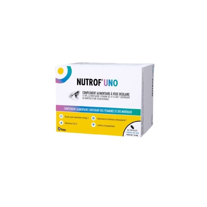 Laboratoires Théa Nutrof Uno Complément Alimentaire 90 Capsules
