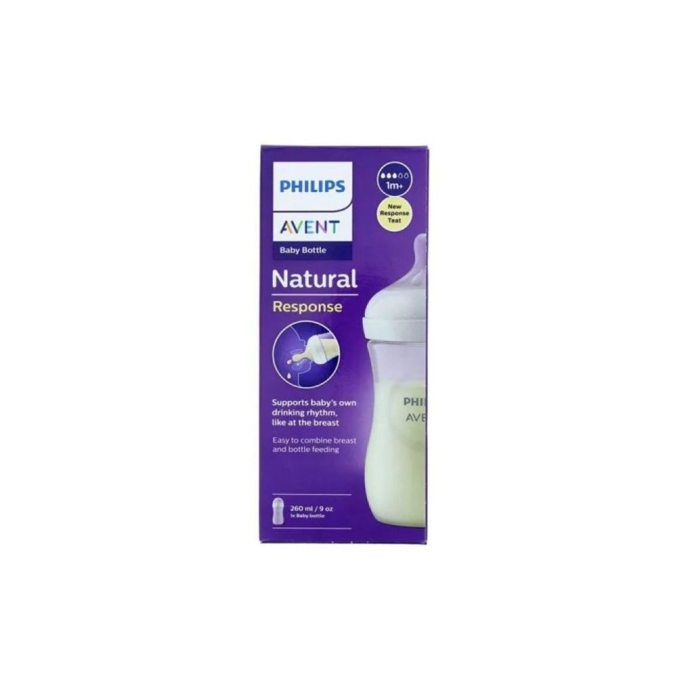 Avent Biberon Natural Respirant 260 ml Fluo