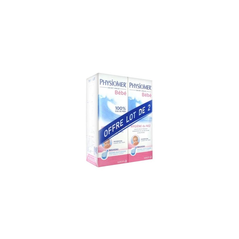 PHYSIOMER NOURRISSON ROSE LOT DE 2*115ML