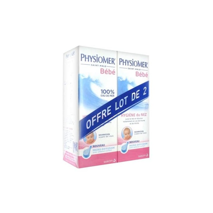 PHYSIOMER NOURRISSON ROSE LOT DE 2*115ML