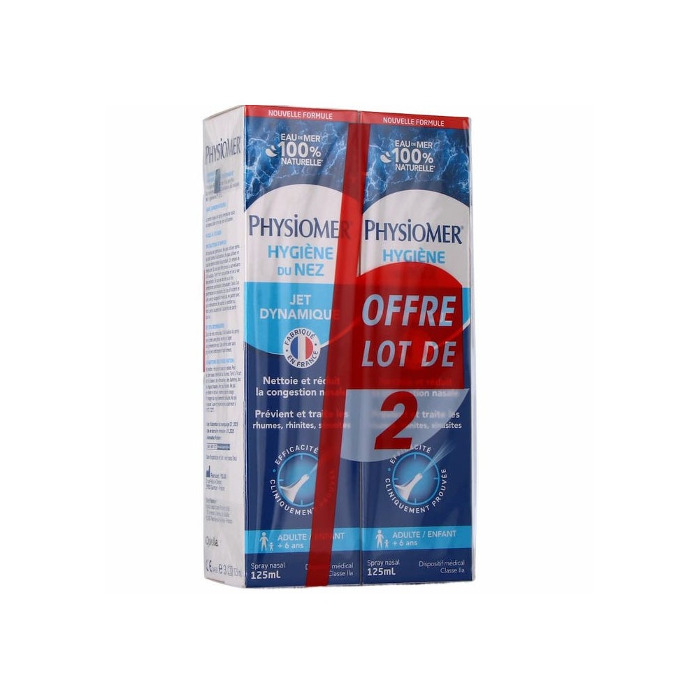PHYSIOMER JET DYNAMIQUE BLEU ISO LOT DE 2*125ML