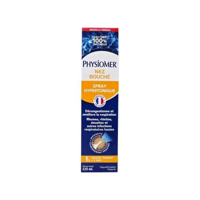 PHYSIOMER HYPERTONIQ 125ML SPRAY ORANGE