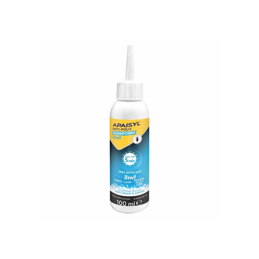Apaisyl Anti-poux Shampoing 3 en 1 100 ml