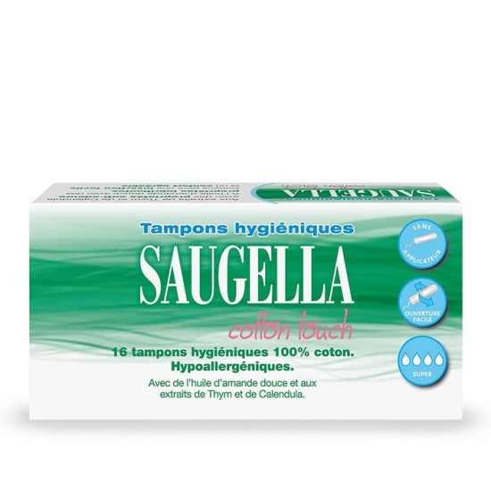 SAUGELLA COTTON TOUCH TAMPON SUPER X 16