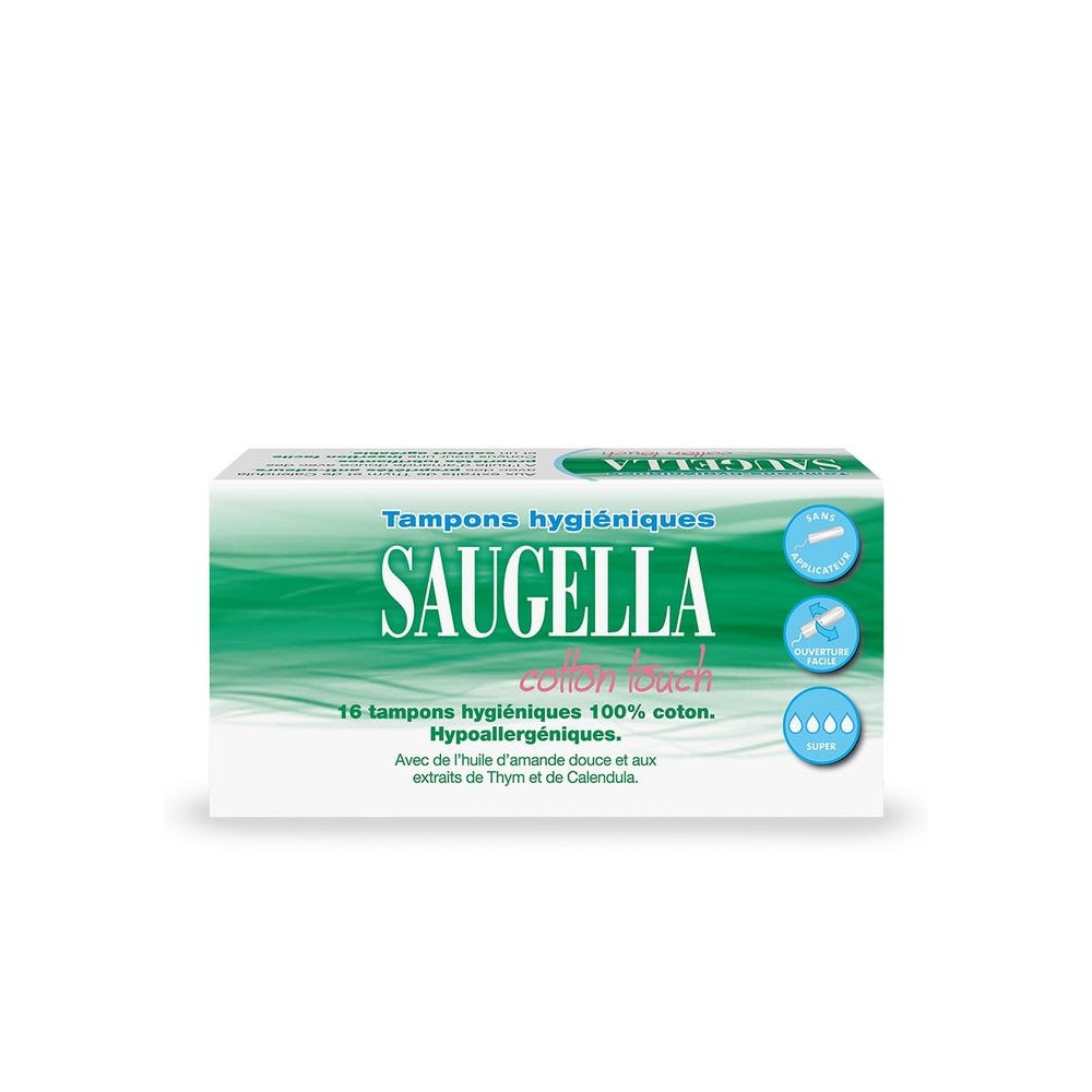 Saugella Cotton Touch Tampons Hygiéniques Super 16 Unités