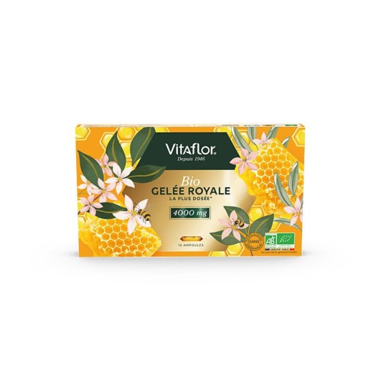 VITAFLOR GELEE ROYALE BIO 4000MG BTE/10