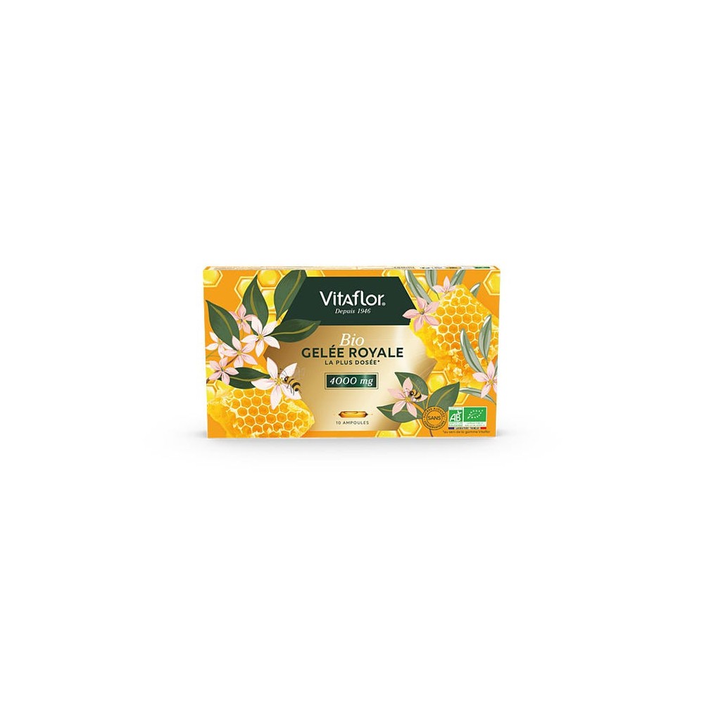 Vitaflor Gelée Royale Bio 4000 mg 10 Ampoules