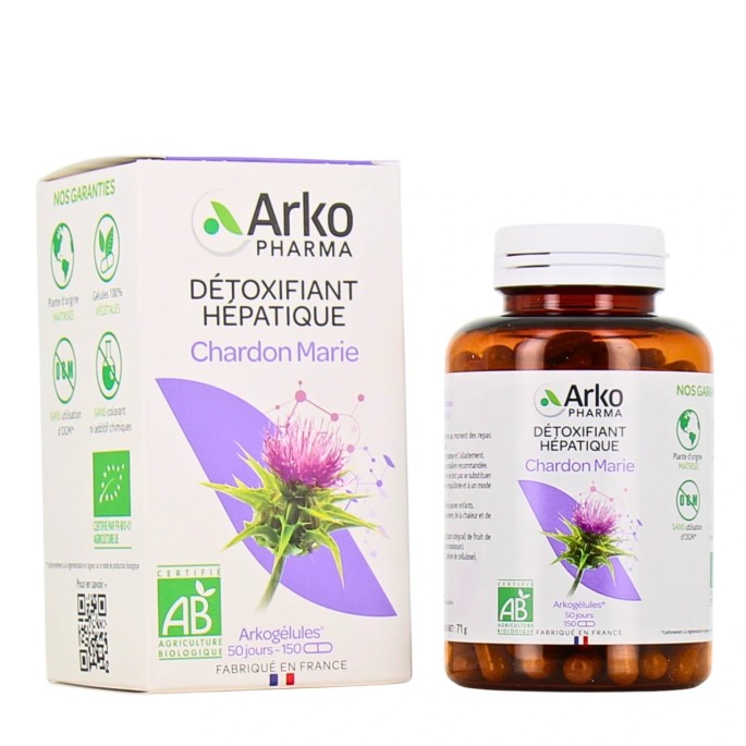 Arkopharma Arkogélules Chardon Marie 150 Gélules