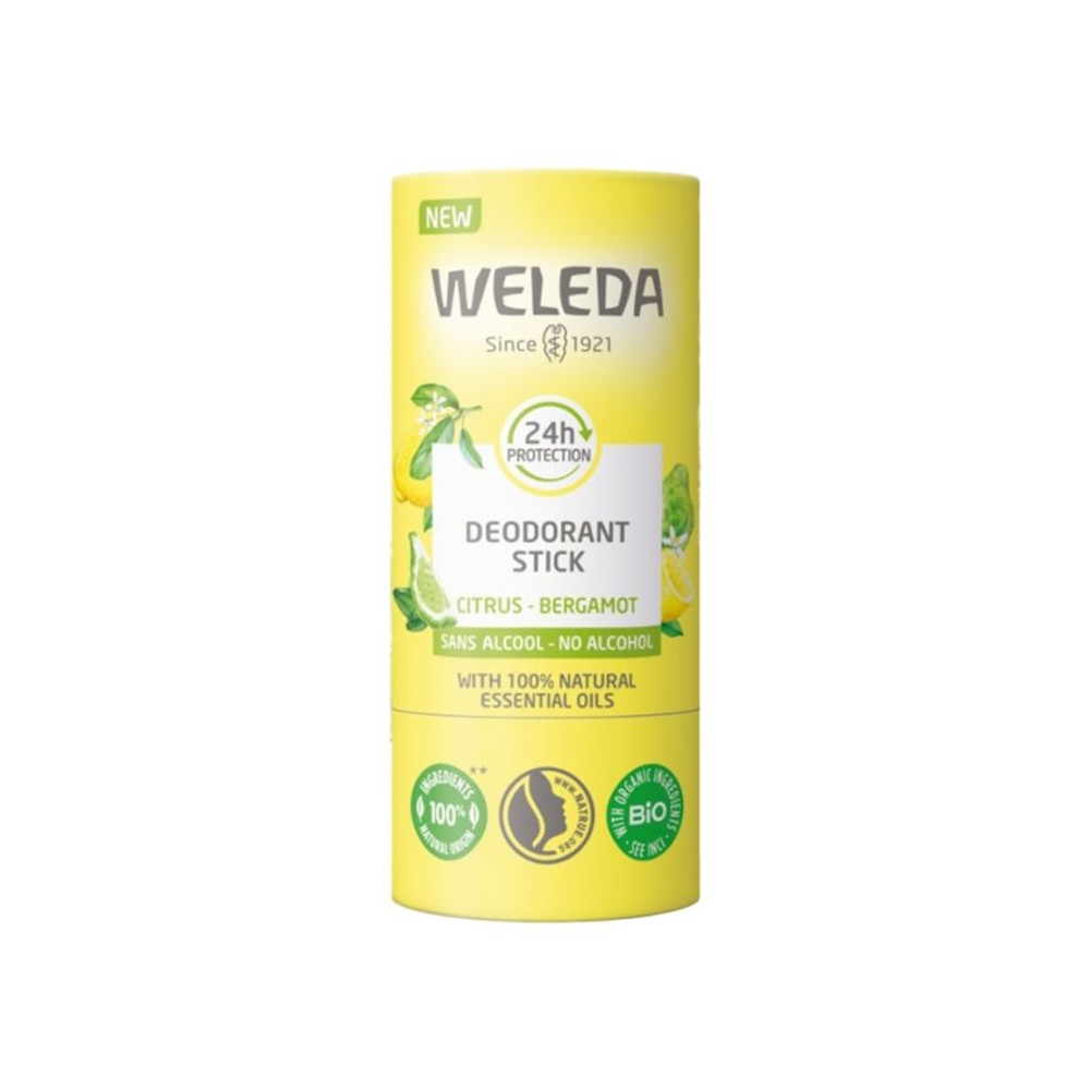 Weleda Déodorant Stick Citrus Bergamote 50 g Recharge