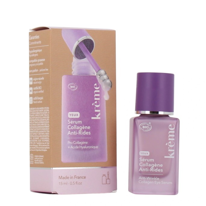 Krème Sérum Collagène Yeux Anti-rides Flacon 15 ml