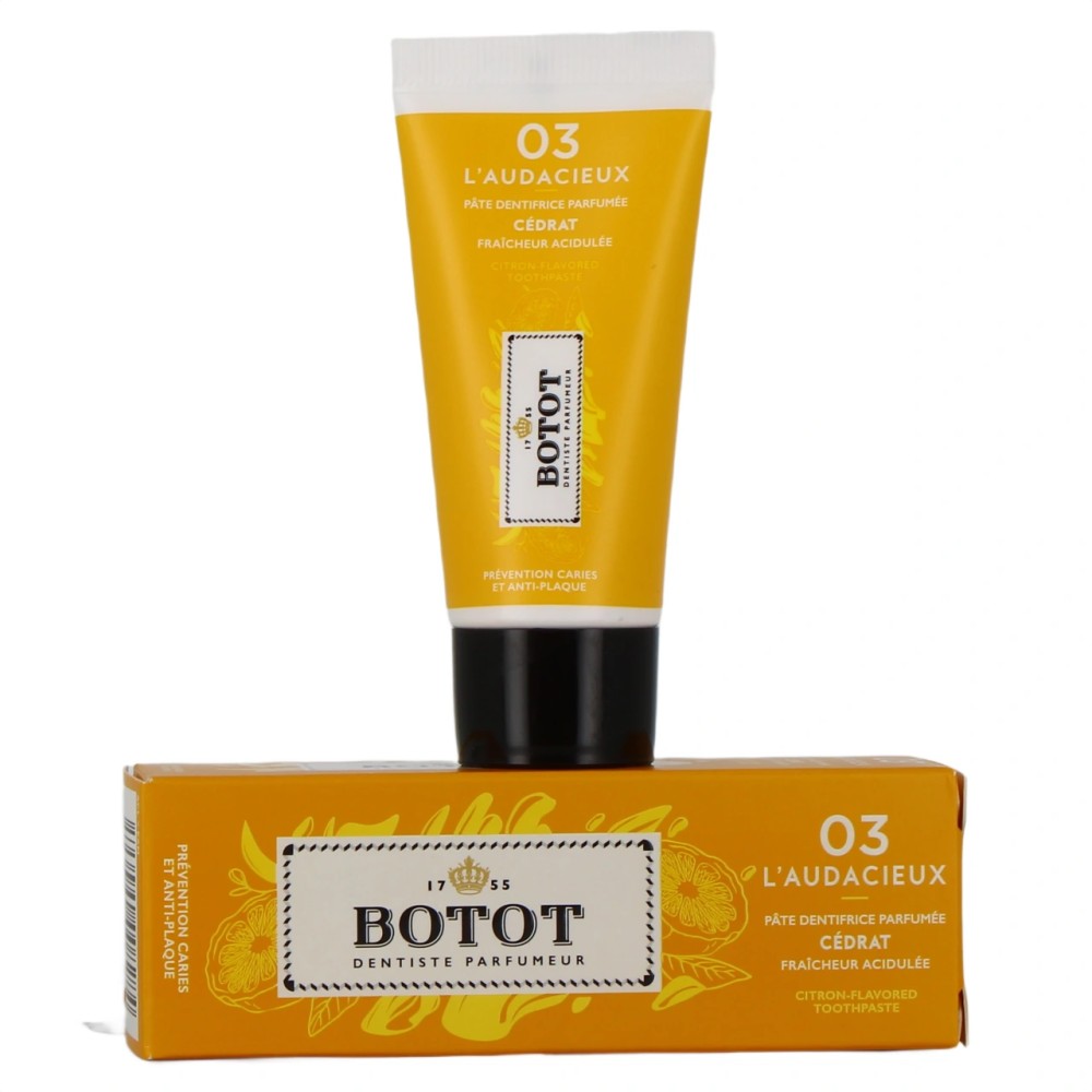Botot Dentifrice Jaune Anis Citrus Réglisse 25 ml