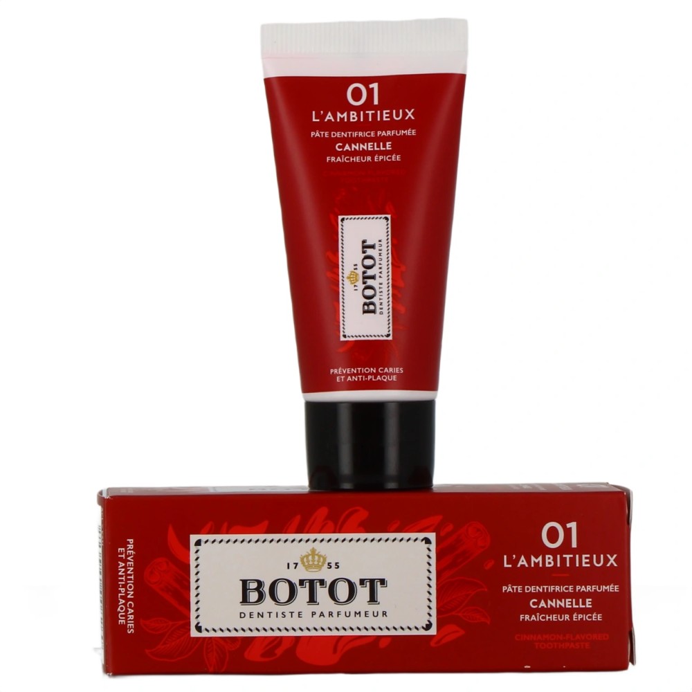 BOTOT DENTIFRICE 25ML ROUGE CANNELLE GIROFLE MENTH