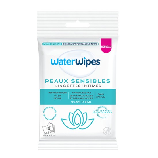 WATER WIPES LINGETTES INTIMES X10