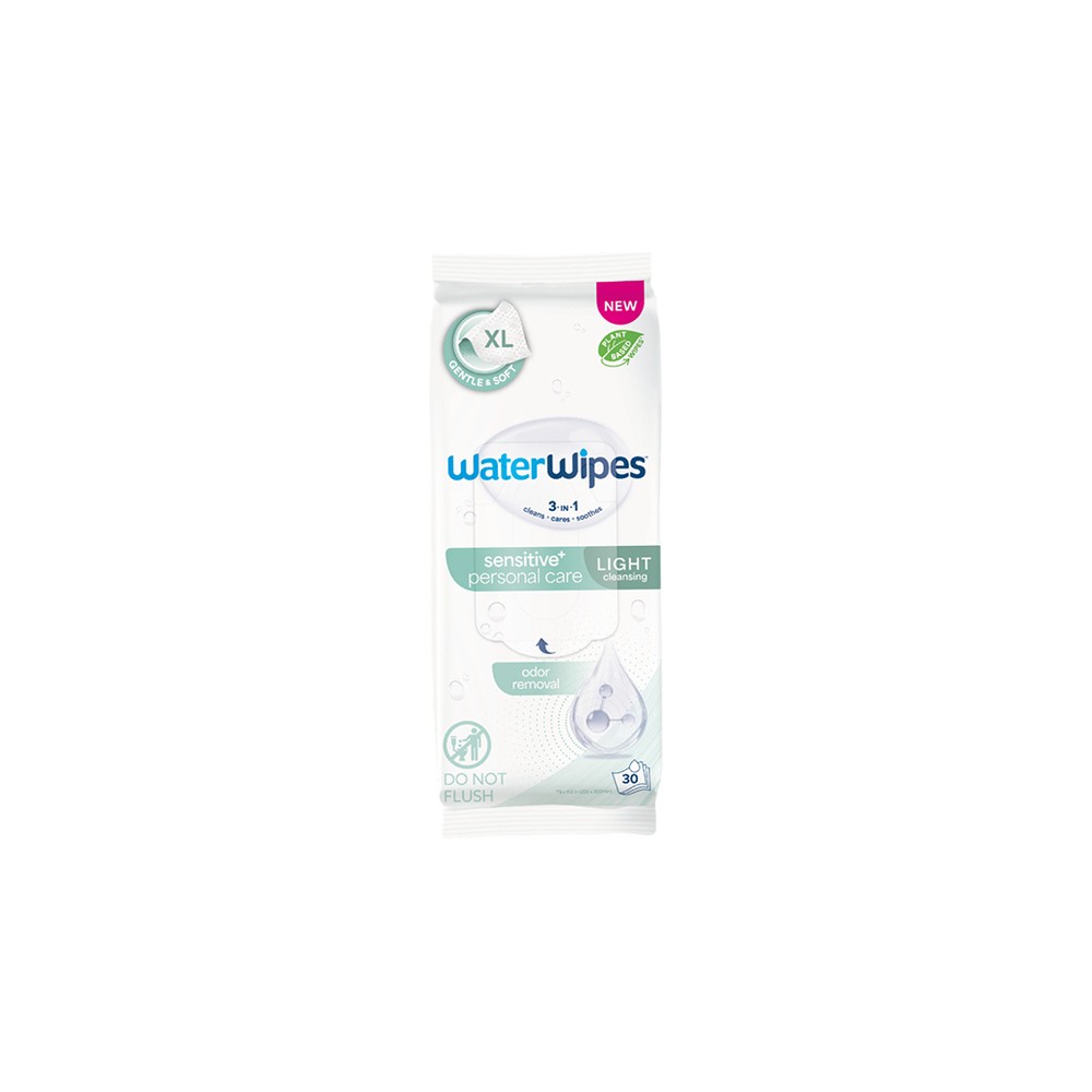 Waterwipes Lingettes Intimes XL Light 30 Unités