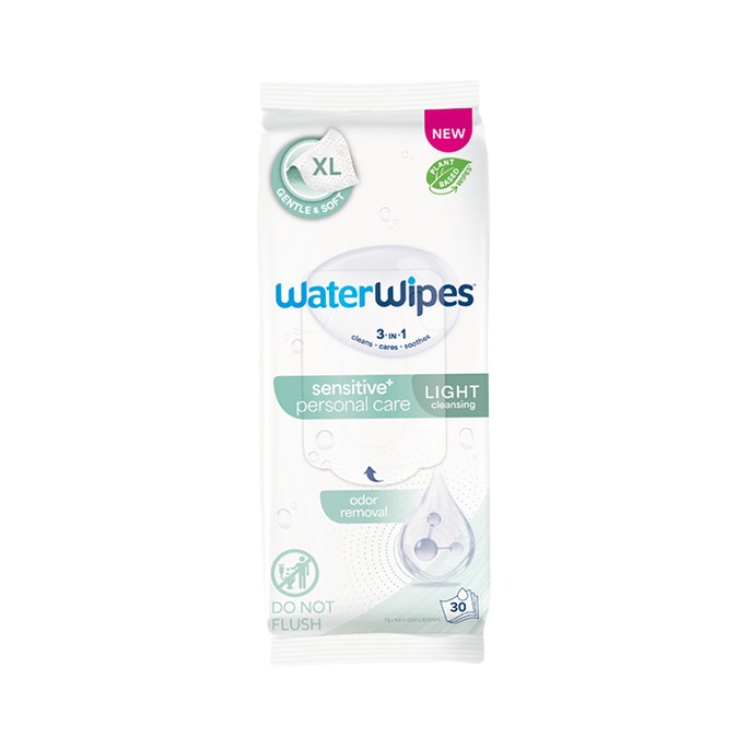 Waterwipes Lingettes Intimes XL Light 30 Unités