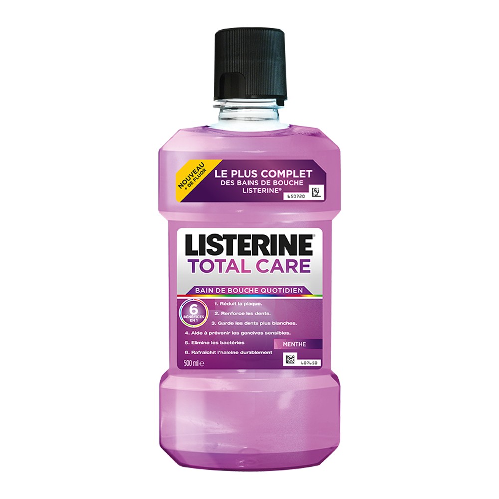 Listerine Total Care Bain de Bouche 500 ml Menthe Douce