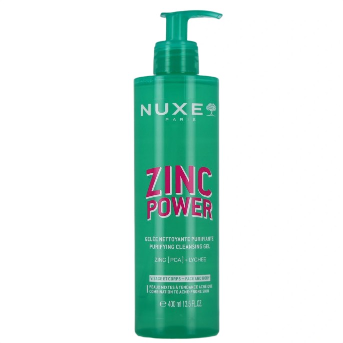 Nuxe Zinc Power Gelée Nettoyante Purifiante 400 ml