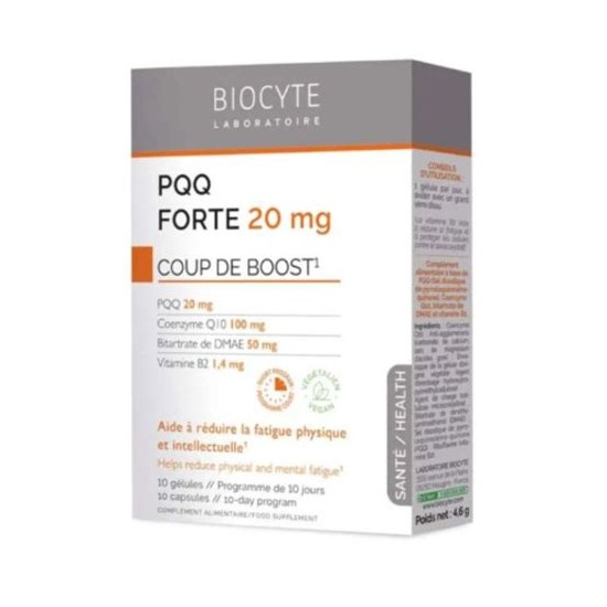 LONGEVITY PQQ FORTE 20MG GEL B/10