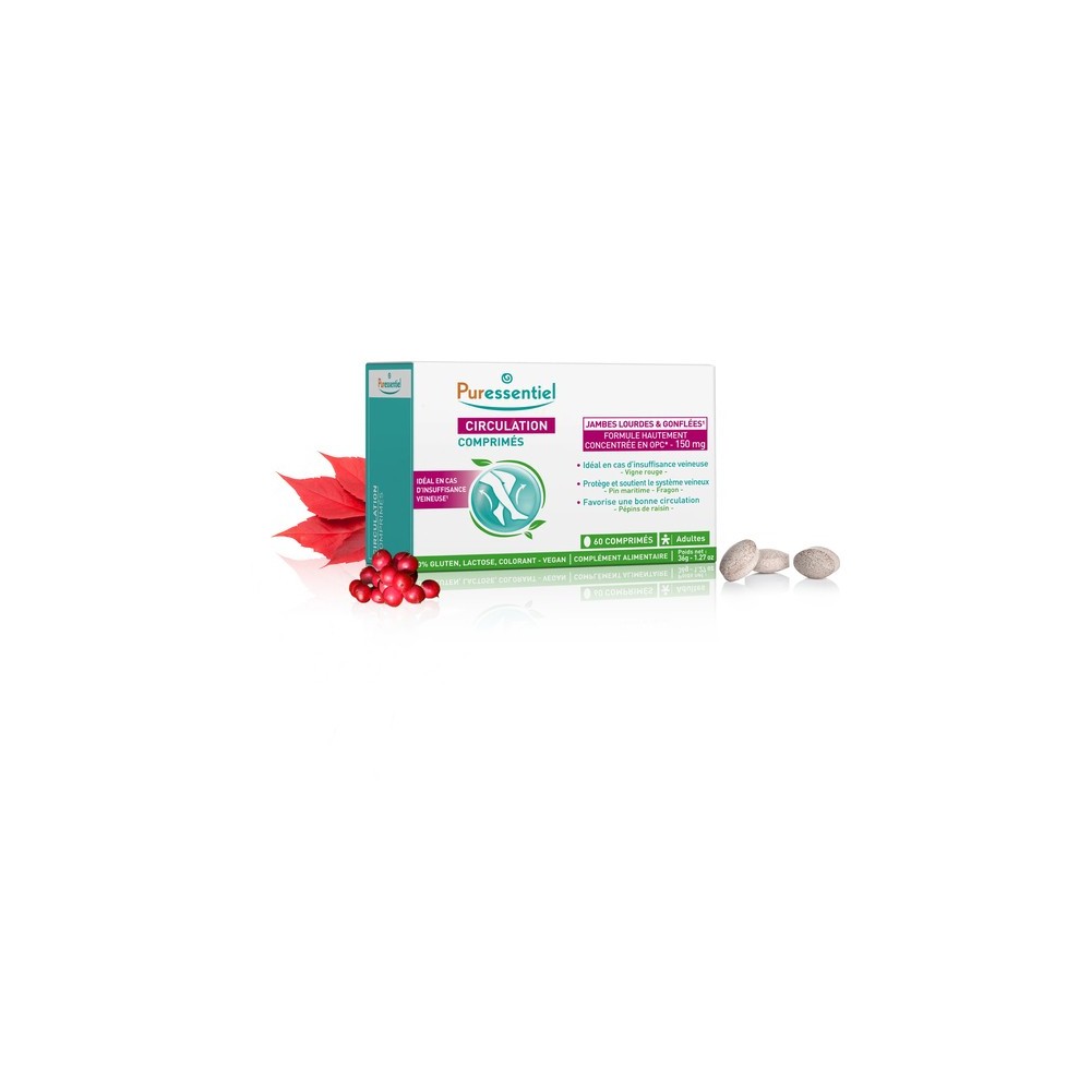 Puressentiel Circulation Comprimés 60 Unités