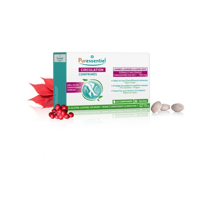 Puressentiel Circulation Comprimés 60 Unités