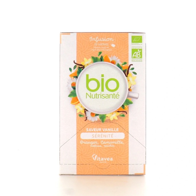 Nutrisanté Tisane Bio Vanille Sérénité 20 Sachets
