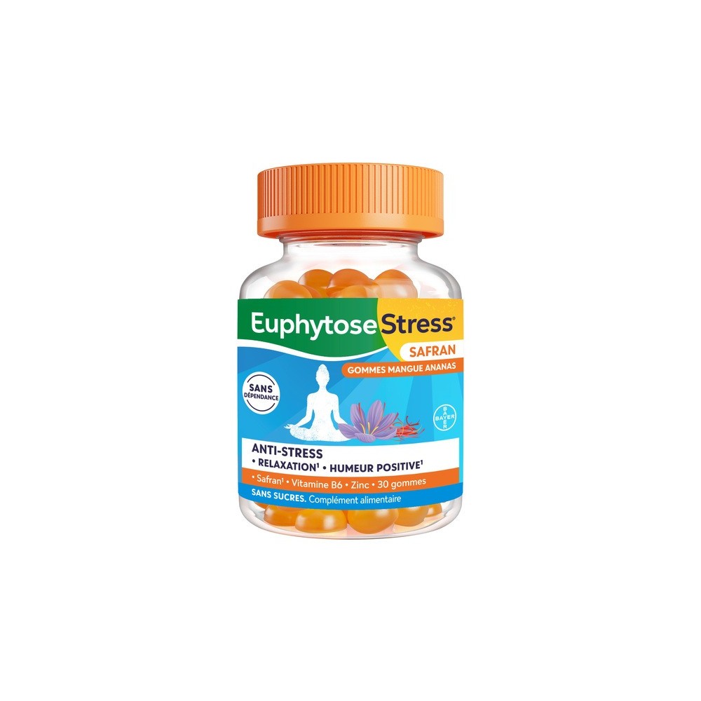 Euphytose Stress Gammes Safran Gummies 30 Unités