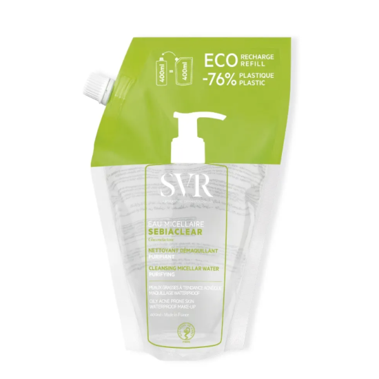 SVR Sebiaclear Eau Micellaire Éco Recharge 400 ml