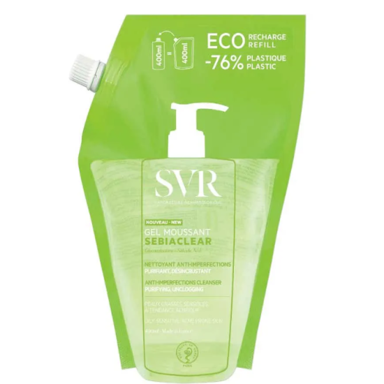 SVR Sebiaclear Gel Moussant 400 ml Éco Recharge
