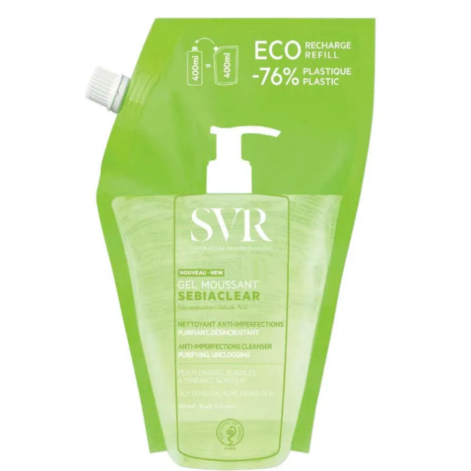 SVR Sebiaclear Gel Moussant 400 ml Éco Recharge